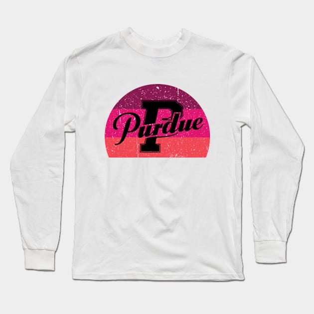 Purdue Boilermakers Long Sleeve T-Shirt by YASSIN DESIGNER